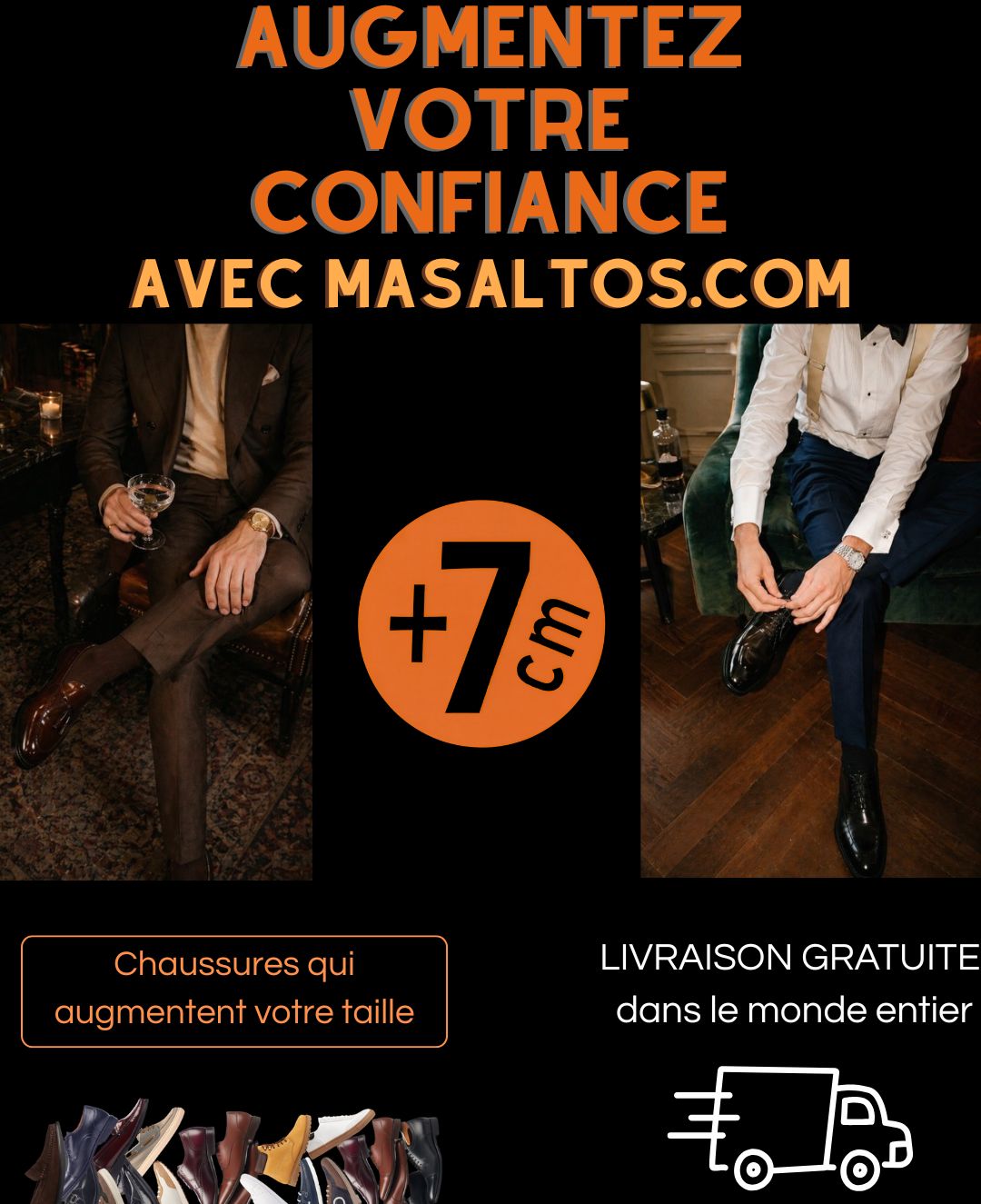 Chaussures pour &ecirc;tre plus grand